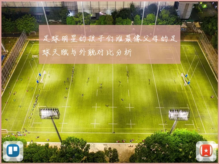 足球明星的孩子们谁最像父母的足球天赋与外貌对比分析